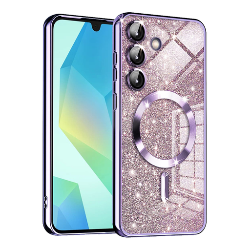 Techsuit - Luxus Csillogós MagSafe - Samsung Galaxy A16 4G / A16 5G - Világos Lila tok Techsuit - Luxus Csillogós MagSafe - Samsung Galaxy A16 4G / A16 5G - Világos Lila tok