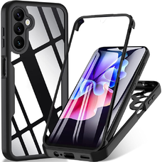  Techsuit - ColorVerse 360 Sorozat + Képernyővédő - Samsung Galaxy A16 4G / A16 5G - Fekete tok