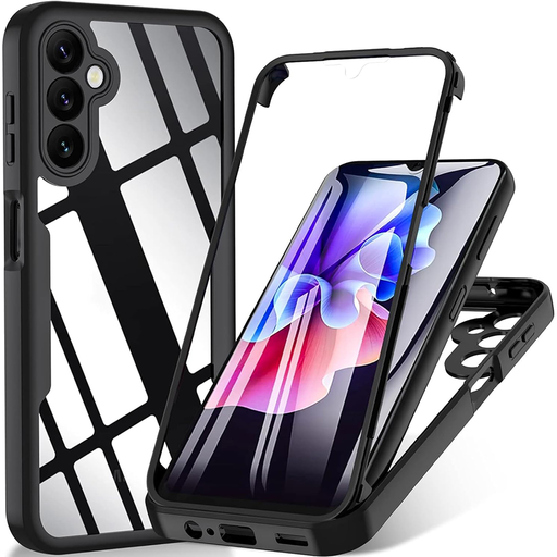 Techsuit - ColorVerse 360 Sorozat + Képernyővédő - Samsung Galaxy A16 4G / A16 5G - Fekete tok Techsuit - ColorVerse 360 Sorozat + Képernyővédő - Samsung Galaxy A16 4G / A16 5G - Fekete tok