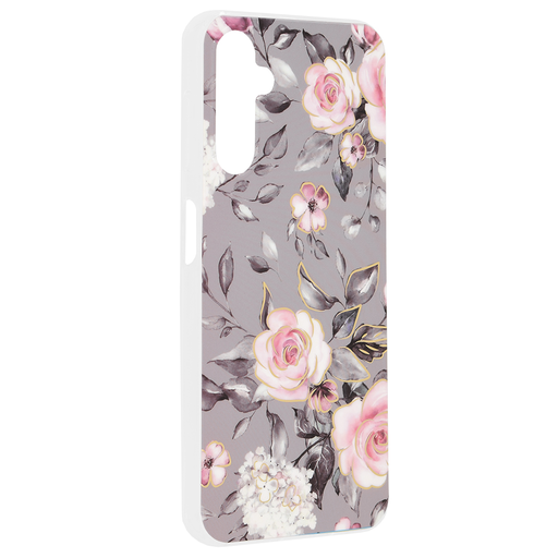 Techsuit - Márvány Kollekció - Samsung Galaxy A16 4G / A16 5G - Ruth Szürke Virágzása tok Techsuit - Márvány Kollekció - Samsung Galaxy A16 4G / A16 5G - Ruth Szürke Virágzása tok