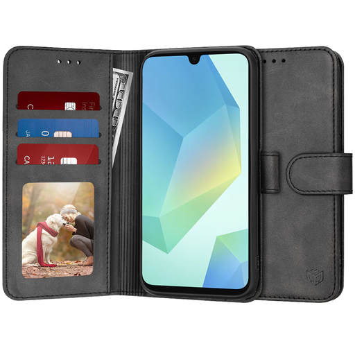 Techsuit - Naplókönyv - Samsung Galaxy A16 4G / A16 5G - Fekete tok Techsuit - Naplókönyv - Samsung Galaxy A16 4G / A16 5G - Fekete tok