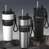  Techsuit - Thermos (THM7) - Autós pohár, Egyetlen pipetta, 316-os rozsdamentes acél, 710ml - Fekete - 2. kép
