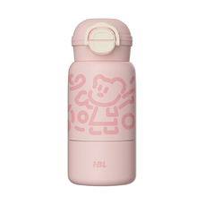 Techsuit - Termosz (THM8) - Gyerekeknek, Rozsdamentes Acél 316, 520ml - Rózsaszín
