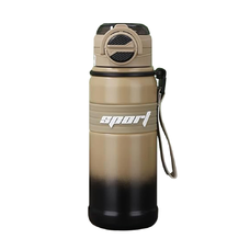  Techsuit - Thermos (THM9) - Sport Vizespalack, 316 Rozsdamentes Acél Dupla Rétegű, 680ml - Barna