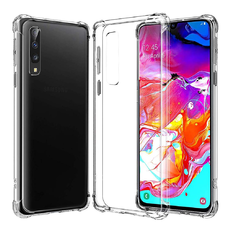  Techsuit - Ütésálló Átlátszó Szilikon Tok - Samsung Galaxy A70 / A70s - Átlátszó tok