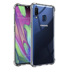  Techsuit - Ütésálló Átlátszó Szilikon - Samsung Galaxy A40 - Átlátszó tok