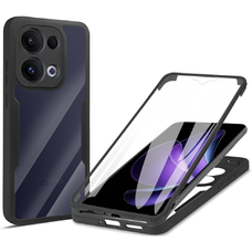  Techsuit - ColorVerse 360 Sorozat + Képernyővédő - Oppo Reno13 - Fekete tok
