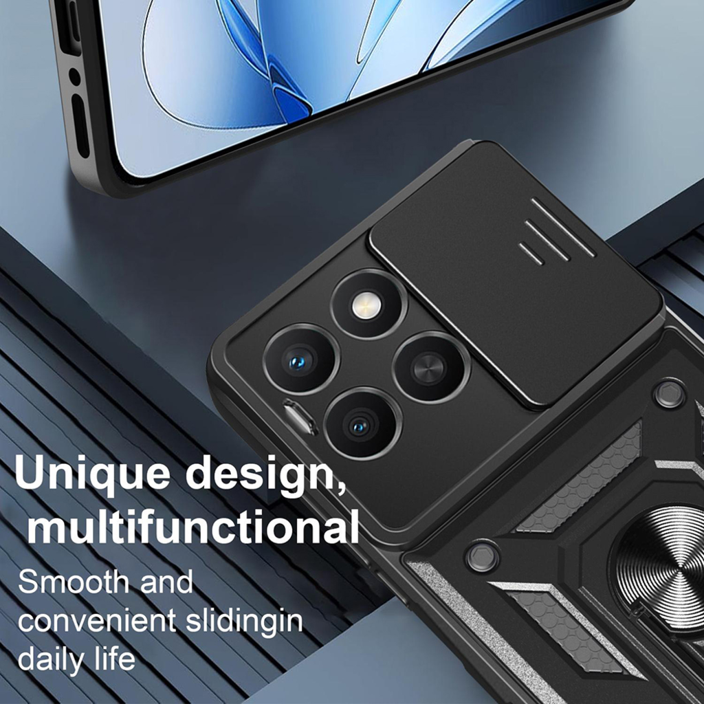  Techsuit - CamShield sorozat - Xiaomi Redmi Note 14 Pro 4G / Poco F7 - Rózsaarany tok - 10