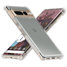  Techsuit - Ütésálló átlátszó szilikontok - Google Pixel 7 Pro - Átlátszó tok