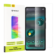  Techsuit - Áttetsző Védőtok - Google Pixel 6a - Átlátszó üvegfólia
