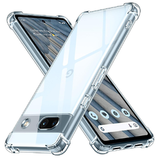  Techsuit - Ütésálló Átlátszó Szilikon - Google Pixel 7a - Átlátszó tok