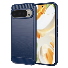  Techsuit - Karbon Szilikon - Google Pixel 9 Pro / 9 - Kék tok