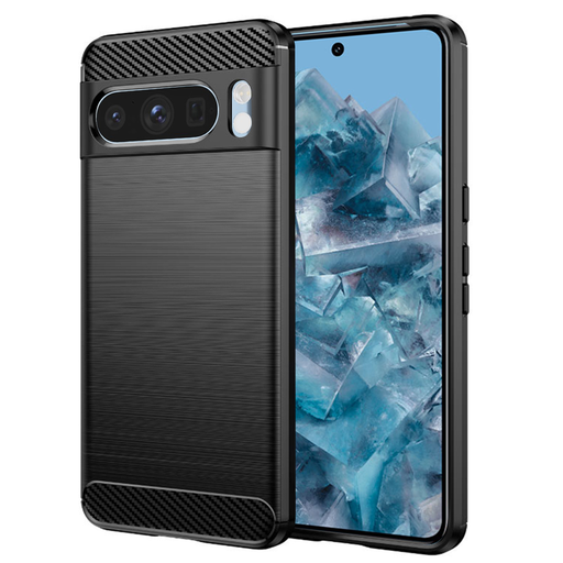 Techsuit - Karbon Szilikon - Google Pixel 8 Pro - Fekete tok Techsuit - Karbon Szilikon - Google Pixel 8 Pro - Fekete tok