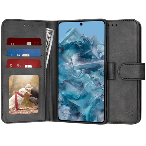 Techsuit - Napló könyv - Google Pixel 8 Pro - Fekete tok Techsuit - Napló könyv - Google Pixel 8 Pro - Fekete tok