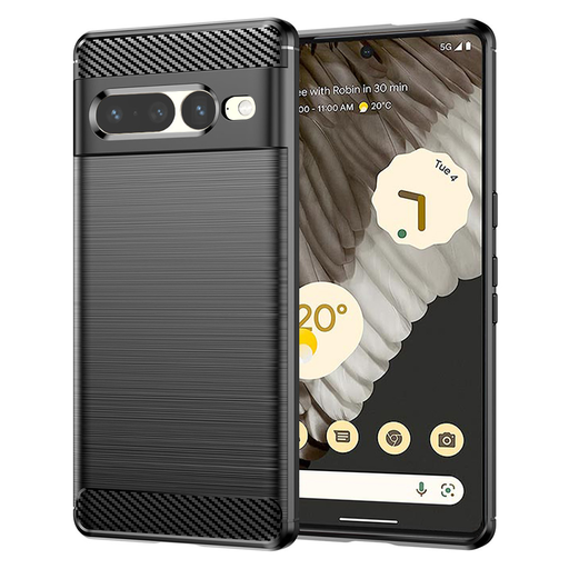 Techsuit - Carbon Szilikon - Google Pixel 7 Pro - Fekete tok Techsuit - Carbon Szilikon - Google Pixel 7 Pro - Fekete tok