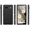  Techsuit - Szénszálas Szilikon - Google Pixel 7a - Fekete tok - 0. kép