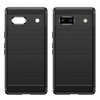 Techsuit - Szénszálas Szilikon - Google Pixel 7a - Fekete tok - 1. kép