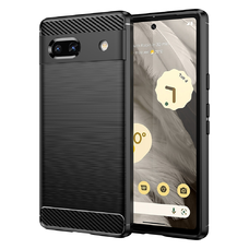  Techsuit - Szénszálas Szilikon - Google Pixel 7a - Fekete tok