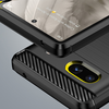  Techsuit - Szénszálas Szilikon - Google Pixel 7a - Fekete tok - 3. kép