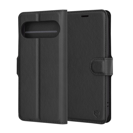 Techsuit - Bőrtok - Google Pixel 9 Pro / 9 - Fekete tok Techsuit - Bőrtok - Google Pixel 9 Pro / 9 - Fekete tok