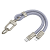 HOCO nyakpánt formájú kábel Type C - Lightning PD 20W GH5 0,22 m farmerkék - 4. kép