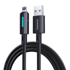 Baseus Lit Kábel USB - Lightning 1m 2.4A Kozmikus Fekete