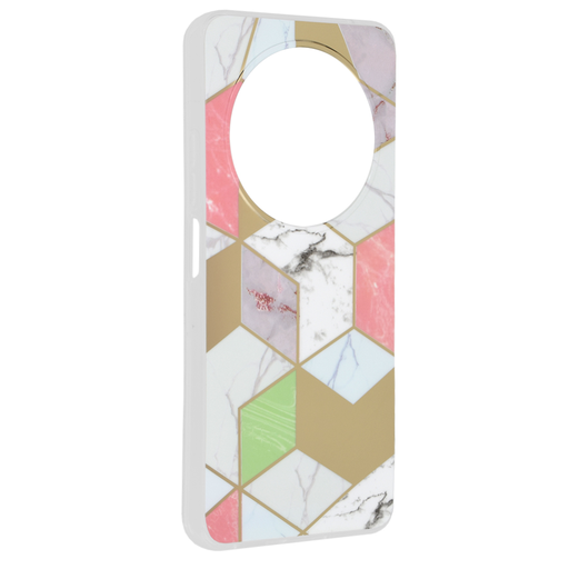 Techsuit - Marble sorozat - Xiaomi Redmi 14C / Poco C75 - Lila Hex tok Techsuit - Marble sorozat - Xiaomi Redmi 14C / Poco C75 - Lila Hex tok
