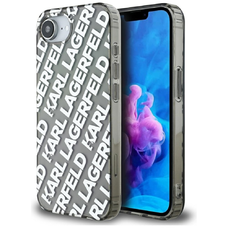 Eredeti KARL LAGERFELD IML Repeat Logo tok iPhone 16e ezüst