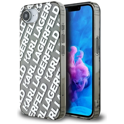 Eredeti KARL LAGERFELD IML Repeat Logo tok iPhone 16e ezüst Eredeti KARL LAGERFELD IML Repeat Logo tok iPhone 16e ezüst