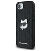 Original Pouch KARL LAGERFELD Monogram Choupette Head Pin iPhone 16e tok fekete - 0. kép