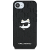 Original Pouch KARL LAGERFELD Monogram Choupette Head Pin iPhone 16e tok fekete - 1. kép