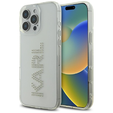  Karl Lagerfeld - IML Strasszkövek (KLHCP16LHKLSTDCT) - iPhone 16 Pro - Átlátszó Logó tok
