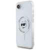 Original Pouch KARL LAGERFELD IML Metal Choupette Head MagSafe iPhone 16e tok fehér - 0. kép