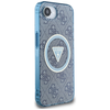 Guess - IML Metal Glitter 4G Kör Háromszög MagSafe (GUHMPSE4HG4PRTGB) - iPhone 16e - Kék tok - 0. kép