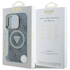  Guess - IML Metal Glitter 4G Körtéglalap Háromszög MagSafe (GUHMP16LHG4PRTGB) - iPhone 16 Pro - Kék tok - 1. kép