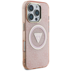  Guess - IML Metal Glitter 4G Kör Háromszög MagSafe (GUHMP16XHG4PRTGP) - iPhone 16 Pro Max - Rózsaszín tok - 0. kép