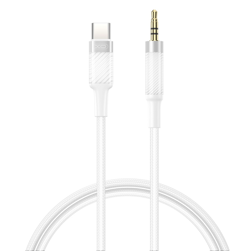XO kábel audio NB-R279B USB-C - jack 3,5mm 1,0m fehér,