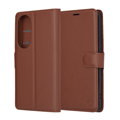 Techsuit - Bőr Tok - Honor 90 - Barna tok Techsuit - Bőr Tok - Honor 90 - Barna tok