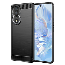  Techsuit - Karbon Szilikon - Honor 90 / Honor 80 - Fekete tok