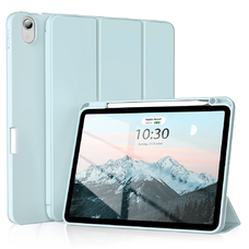  Techsuit - Rugalmas háromszorosan hajtható tok (ceruzatartóval) - iPad Air 4 (2020) / Air 5 (2022) - Égkék
