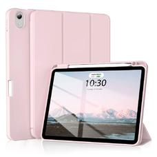  Techsuit - Flex Háromrészes Tok (tartóval Ceruzának) - iPad Air 4 (2020) / Air 5 (2022) - Rózsaszín tok