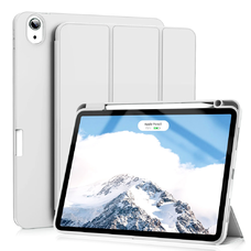  Techsuit - Rugalmas háromszor hajtható tok (ceruzatartóval) - iPad Air 4 (2020) / Air 5 (2022) - Szürke
