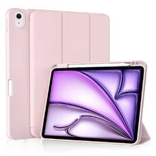  Techsuit - Flex háromszoros hajtogatás (ceruzatartóval) - iPad Air 11 (2024) - Rózsaszín tok
