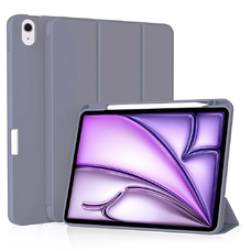  Techsuit - Rugalmas háromszoros tok (ceruzatartóval) - iPad Air 11 (2024) - Lila