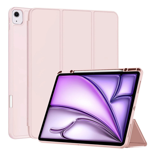 Techsuit - Flex Trifold (tolltartóval) - iPad Air 13 (2024) - Rózsaszín tok Techsuit - Flex Trifold (tolltartóval) - iPad Air 13 (2024) - Rózsaszín tok