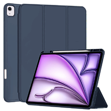  Techsuit - Flex Háromrészes (ceruzatartóval) - iPad Air 13 (2024) - Sötétkék tok