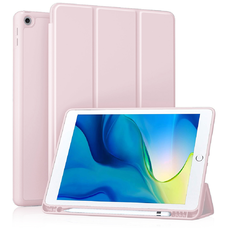  Techsuit - Flex Háromszoros (ceruzatartóval) - iPad 10.2 (2019 / 2020 / 2021) - Rózsaszín tok