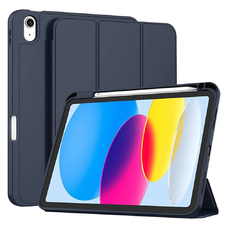  Techsuit - Flex Trifold (ceruzatartóval) - iPad 10 (2022) 10,9 - Sötétkék tok