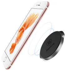Baseus Small Ears Öntapadós mágneses autós telefontartó fekete (SUER-C01)