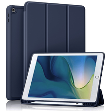 Techsuit - Flex Trifold (ceruzatartóval) - iPad 10.2 (2019 / 2020 / 2021) - Sötétkék tok
